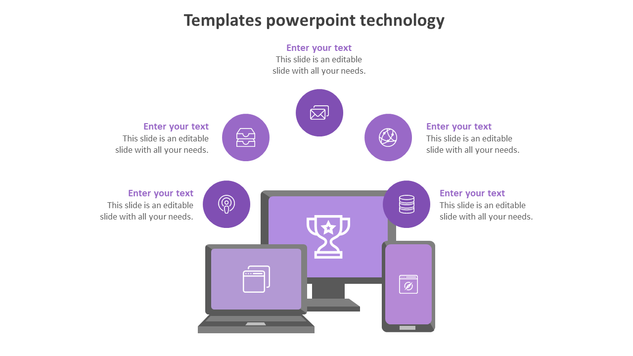 Free - Templates PowerPoint Technology Information Presentation